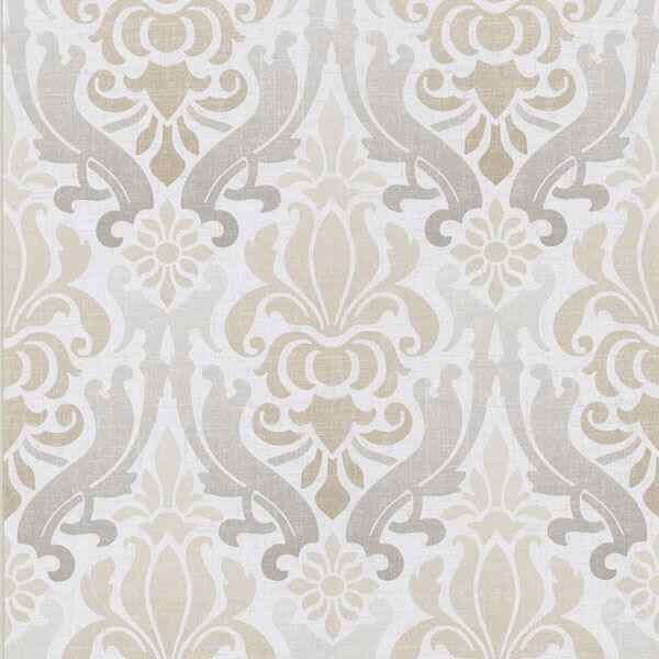 Aquitaine Taupe Nouveau Damask Wallpaper - York Wallcoverings - 295-66542 - York Wallcoverings Wallpaper