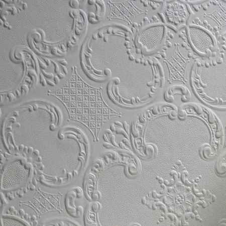 Alfred White Paintable Supaglypta Wallpaper - York Wallcoverings - 437-RD0137
