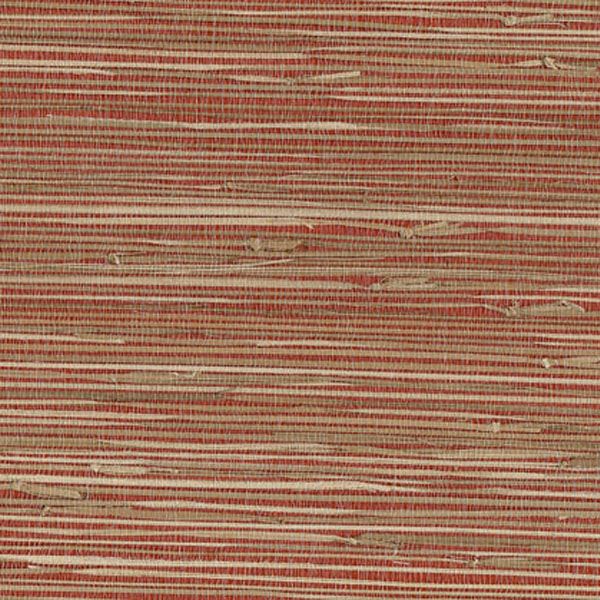 yan-red-red-grasscloth-wallpaper-york-wallcoverings-63-65661 - York Wallcoverings Wallpaper
