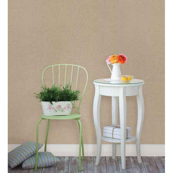Albin Light Brown Linen Texture Wallpaper - York Wallcoverings - 499-20004 - York Wallcoverings Wallpaper