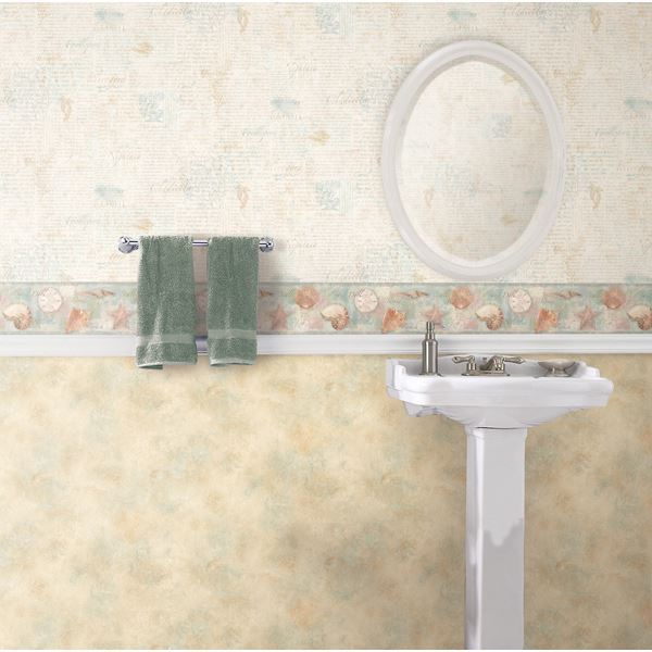quinten-blue-seashells-toss-wallpaper-york-wallcoverings-bbc46051b - York Wallpaper Wallpaper