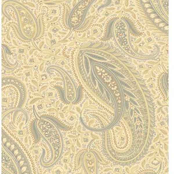 Beige Modern Paisley Wallpaper - York Wallcoverings - MG33015