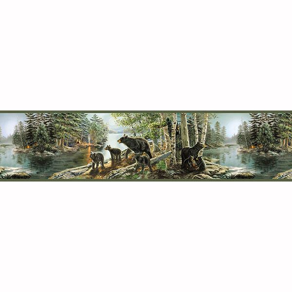 salvador-green-bear-necessities-wallpaper-york-wallcoverings-tll01531b - York Wallpaper Wallpaper