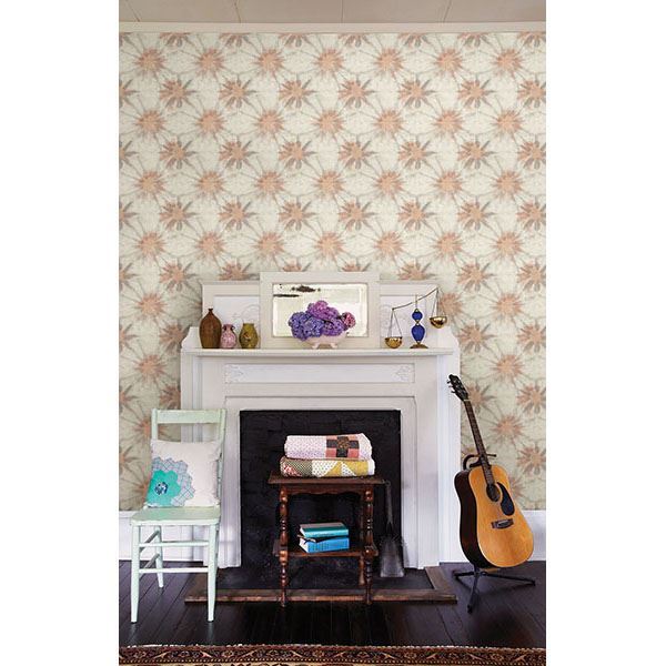 iris-coral-shibori-york-wallcoverings-1014-001860 - York Wallcoverings Wallpaper