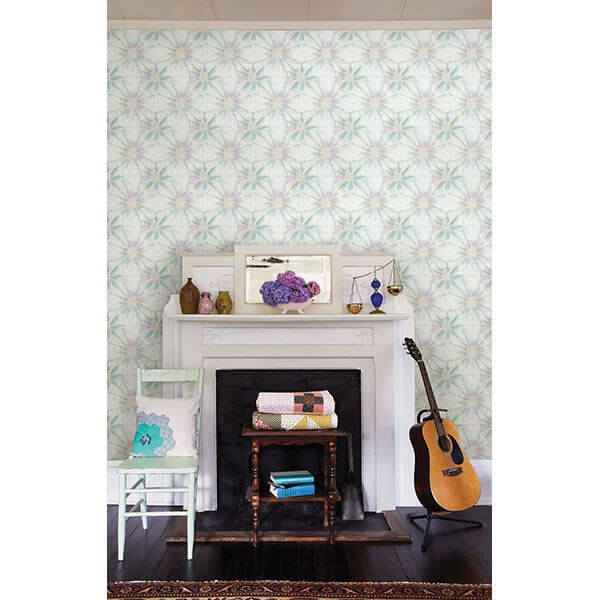 Iris Green Shibori Wallpaper - York Wallcoverings - 1014-001856 - York Wallcoverings Wallpaper