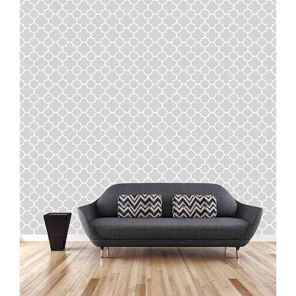 Origin Grey Quatrefoil Wallpaper - York Wallcoverings - 2625-21856 - York Wallcoverings Wallpaper