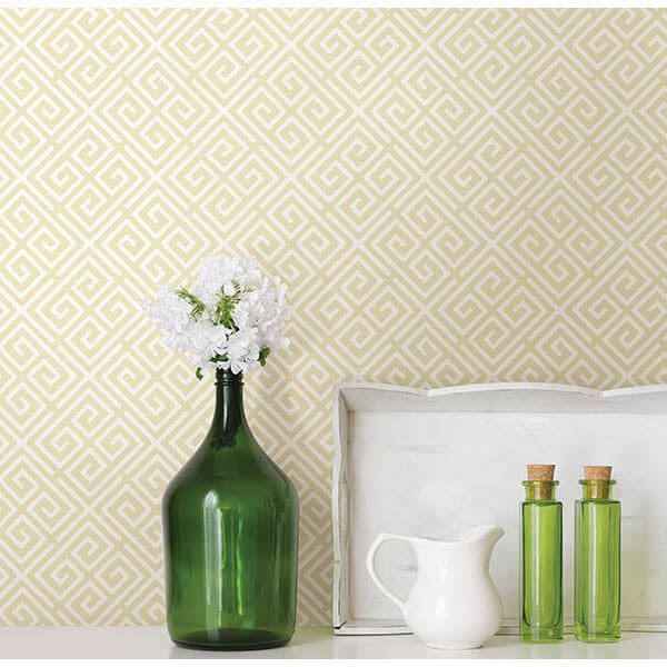 Omega Gold Geometric Wallpaper - York Wallcoverings - 2625-21860 - York Wallcoverings Wallpaper