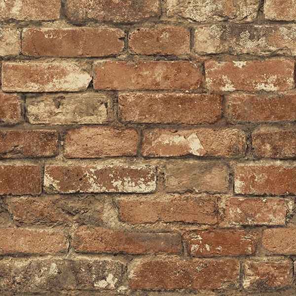 Oxford Rust Brick Texture Wallpaper - York Wallcoverings - MAN20097 - York Wallcoverings Wallpaper