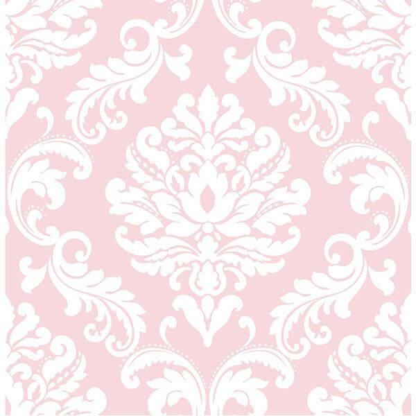 pink-ariel-peel-and-stick-wallpaper-york-wallcoverings-nu1397 - York Wallcoverings Wallpaper