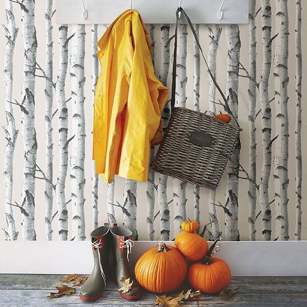birch-tree-peel-and-stick-wallpaper-york-wallcoverings-nu3128 - York Wallcoverings Wallpaper