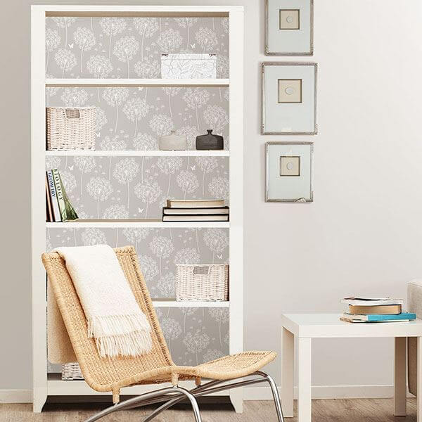 dandelion-grey-peel-and-stick-wallpaper-york-wallcoverings-nu1651 - York Wallcoverings Wallpaper