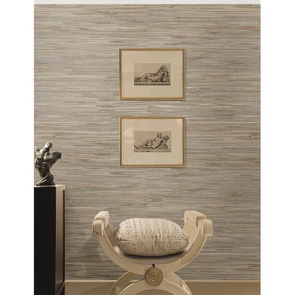 heiki-light-grey-grasscloth-wallpaper-york-wallcoverings-2693-30273 - York Wallcoverings Wallpaper