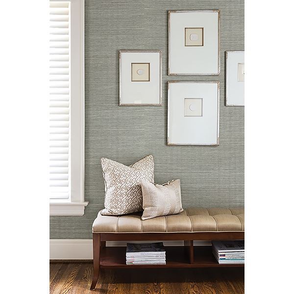 barbora-aqua-grasscloth-wallpaper-york-wallcoverings-2622-30226 - York Wallcoverings Papel pintado