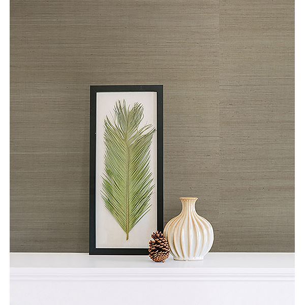 ruslan-brown-grasscloth-york-wallcoverings-2622-30233 - York Wallcoverings Wallpaper