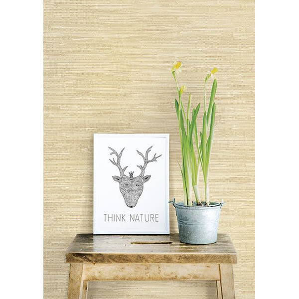 natalie-taupe-faux-grasscloth-wallpaper-york-wallcoverings-2657-22267 - York Wallpaper Wallpaper