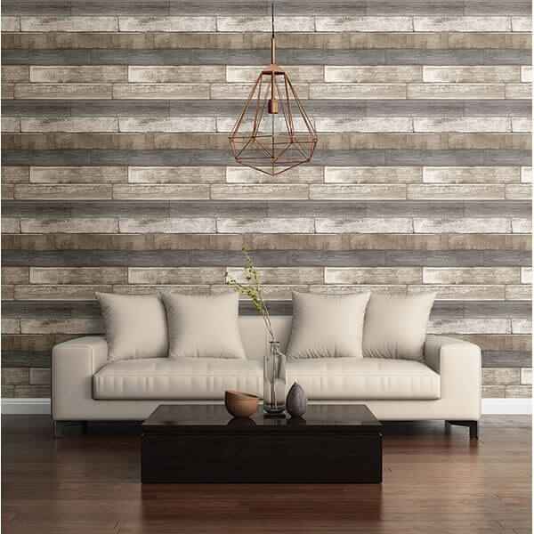 grey-weathered-plank-wallpaper-york-wallcoverings-2701-22345 - York Wallcoverings Wallpaper