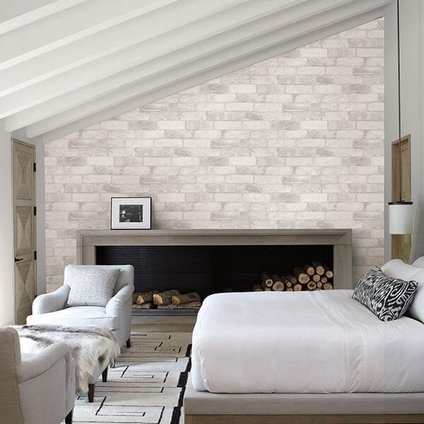 reclaimed-bricks-white-rustic-york-wallcoverings-2701-22321 - York Wallcoverings Wallpaper