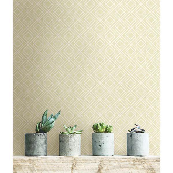 lattice-green-milly-wallpaper-york-wallcoverings-2686-22018 - York Wallcoverings Papel pintado