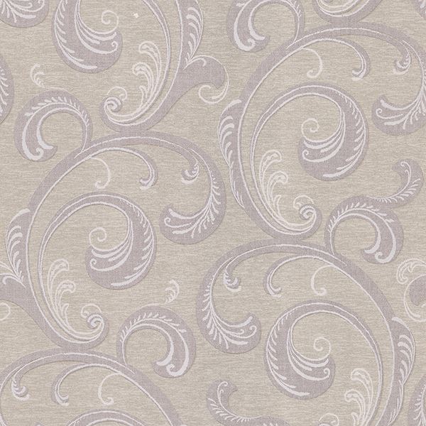 gilly-purple-scroll-wallpaper-york-wallcoverings-2686-65887 - York Wallpaper Wallpaper