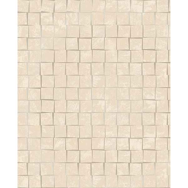 Cubist Taupe Geometric Wallpaper - York Wallcoverings - 2683-23002 - York Wallcoverings Wallpaper