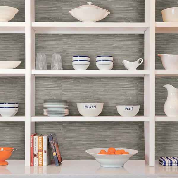 Tibetan Grasscloth Peel and Stick Wallpaper - York Wallcoverings - NU2276 - York Wallcoverings Wallpaper