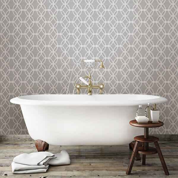Network Grey Links Wallpaper - York Wallcoverings - 2697-78042 - York Wallcoverings Wallpaper