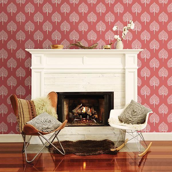 grove-coral-tree-wallpaper-york-wallcoverings-2702-22707 - York Wallpaper Wallpaper