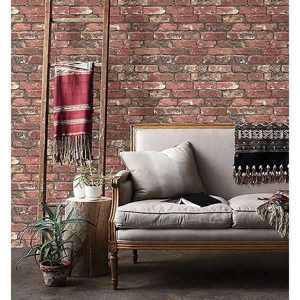 loft-red-brick-wallpaper-york-wallcoverings-fd23287 - York Wallpaper Wallpaper