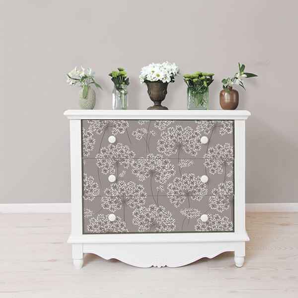 Angelica Grey Peel and Stick Wallpaper - York Wallcoverings - NU1693 - York Wallcoverings Wallpaper