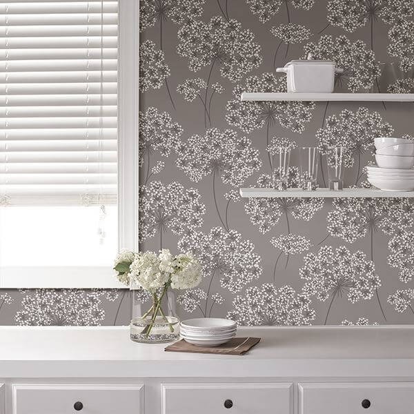 angelica-grey-peel-and-stick-wallpaper-york-wallcoverings-nu1693 - York Wallcoverings Wallpaper