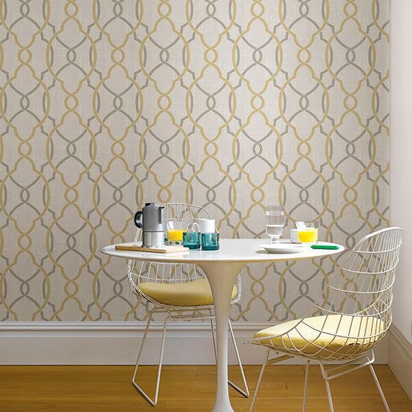 sausalito-taupeyellow-peel-and-stick-wallpaper-york-wallcoverings-nu1695 - York Wallcoverings Wallpaper