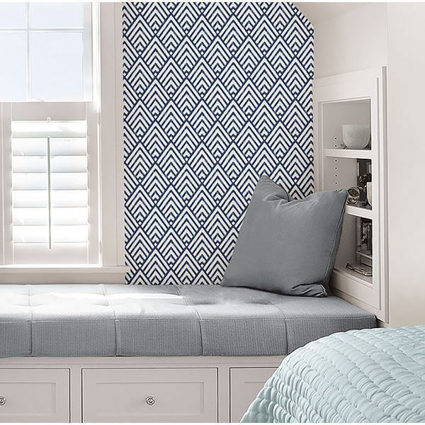 arrowhead-deep-blue-peel-and-stick-wallpaper-york-wallcoverings-nus1701 - York Wallcoverings Wallpaper
