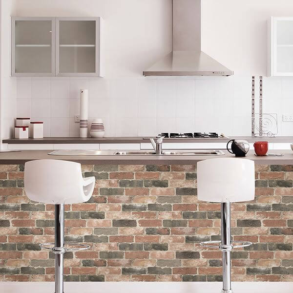 newport-reclaimed-brick-peel-and-stick-wallpaper-york-wallcoverings-nus2064 - York Wallcoverings Wallpaper