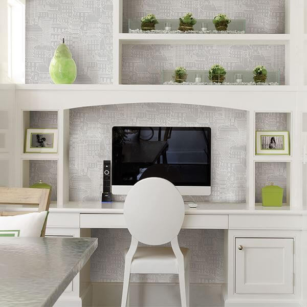 limelight-grey-city-wallpaper-york-wallcoverings-2716-23807 - York Wallcoverings Papel pintado