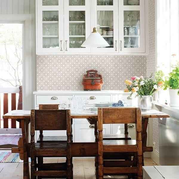 Orbit Neutral Floral Wallpaper - York Wallcoverings - 2716-23829 - York Wallcoverings Wallpaper