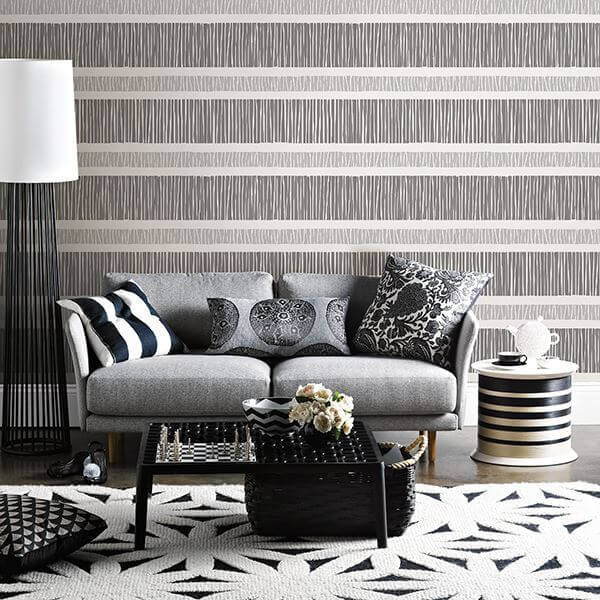 gravity-black-stripe-wallpaper-york-wallcoverings-2716-23835 - York Wallcoverings Papel pintado