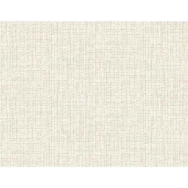 Woven White Grid Wallpaper - York Wallcoverings - PS41302
