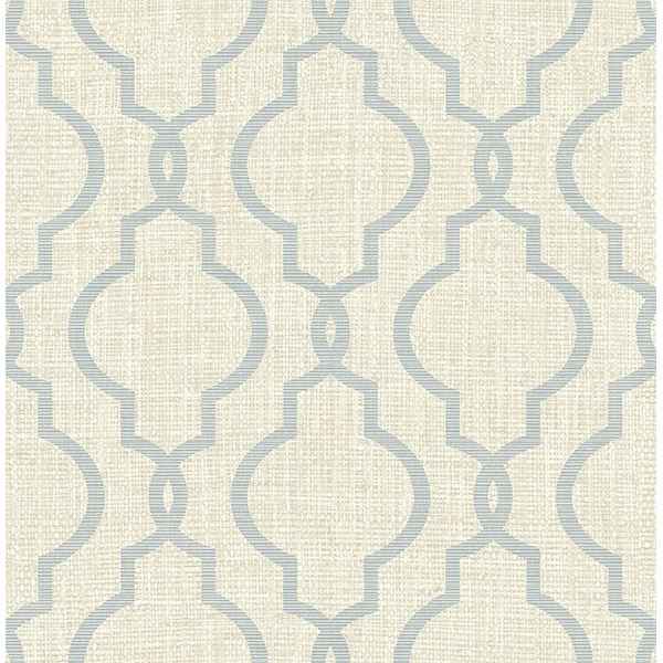 Geometric Grey Quatrefoil Wallpaper - York Wallcoverings - PS41702