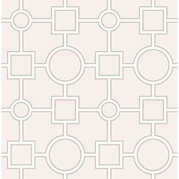 Matrix Light Grey Geometric Wallpaper - York Wallcoverings - 2704-21809 - York Wallcoverings Wallpaper