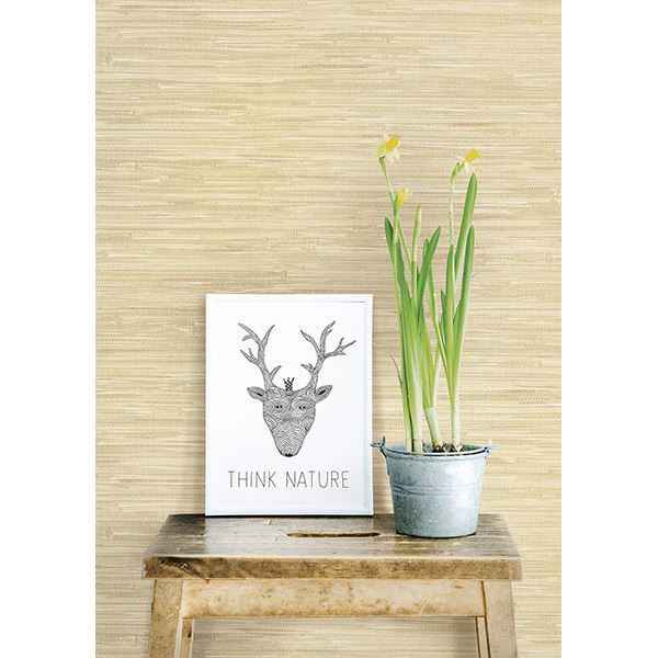 Natalie Taupe Faux Grasscloth Wallpaper - York Wallcoverings - 2704-22267 - York Wallcoverings Wallpaper