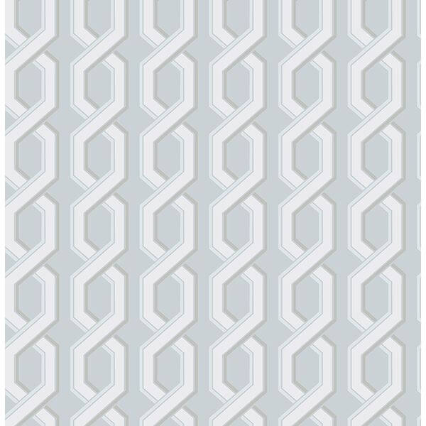 twist-blue-geometric-wallpaper-york-wallcoverings-2704-22686 - York Wallcoverings Papel pintado