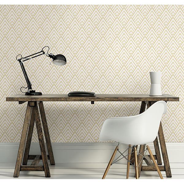 vertex-gold-diamond-geometric-wallpaper-york-wallcoverings-2704-21824 - York Wallcoverings Wallpaper