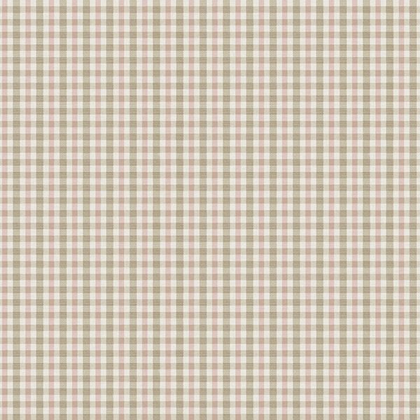 roslin-pink-check-wallpaper-york-wallcoverings-3112-002705 - York Wallcoverings Wallpaper