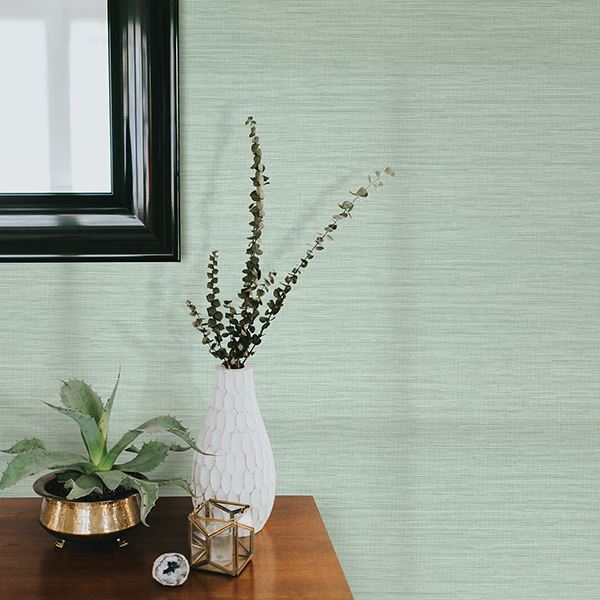 giana-turquoise-horizontal-silk-wallpaper-york-wallcoverings-2741-6070 - York Wallcoverings Wallpaper