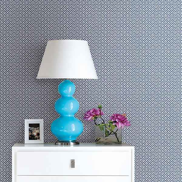 sete-denim-greek-key-wallpaper-york-wallcoverings-2744-24103 - York Wallcoverings Wallpaper