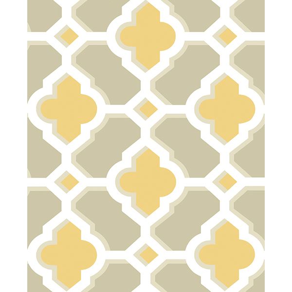lido-mustard-quatrefoil-wallpaper-york-wallcoverings-2744-24124
