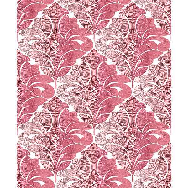 Balangan Red Damask Wallpaper - York Wallcoverings - 2744-24146 - York Wallcoverings Wallpaper