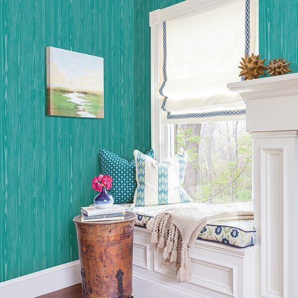 illusion-aqua-faux-wood-wallpaper-york-wallcoverings-2744-24156 - York Wallpaper Wallpaper