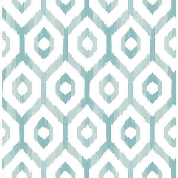 lucia-teal-diamond-wallpaper-york-wallcoverings-2744-24142 - York Wallcoverings Wallpaper