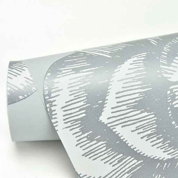 Fanciful Silver Floral Wallpaper - York Wallcoverings - 2763-24240 - York Wallcoverings Wallpaper